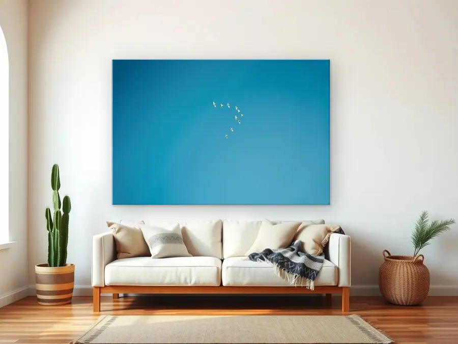 Migration by Christian Lee as a acrylic print on a living room wall